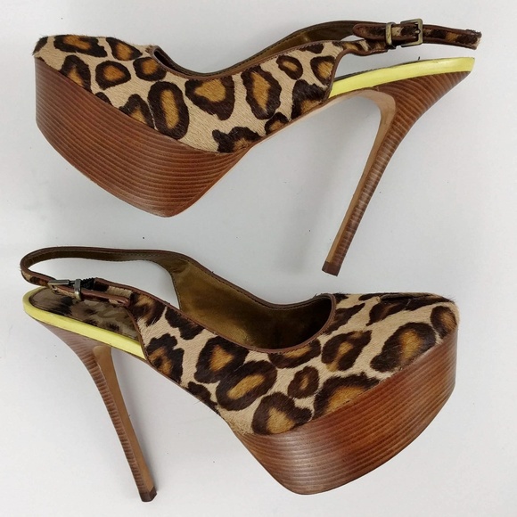 Sam Edelman Shoes - Sam Edelman Leopard Calf Hair Novato Platform Pump